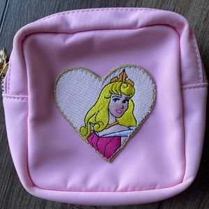 Stoney clover flamingo mini pouch with heart aurora patch